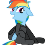 Happy Suited Rainbow Dash