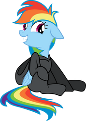 Happy Suited Rainbow Dash