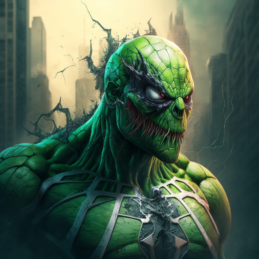 SpiderMan/Hulk Fusion by NerdyAIArtist on DeviantArt