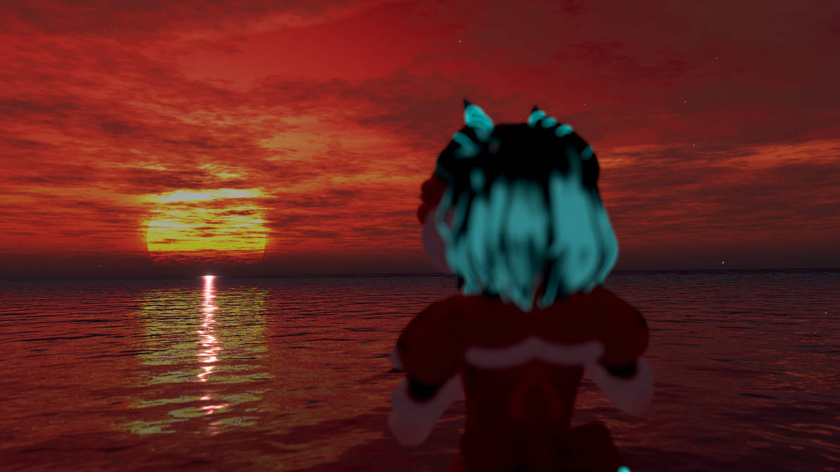 VRChat sunset by WinterSucubus on DeviantArt