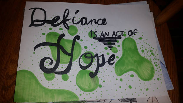 Hope and defiance