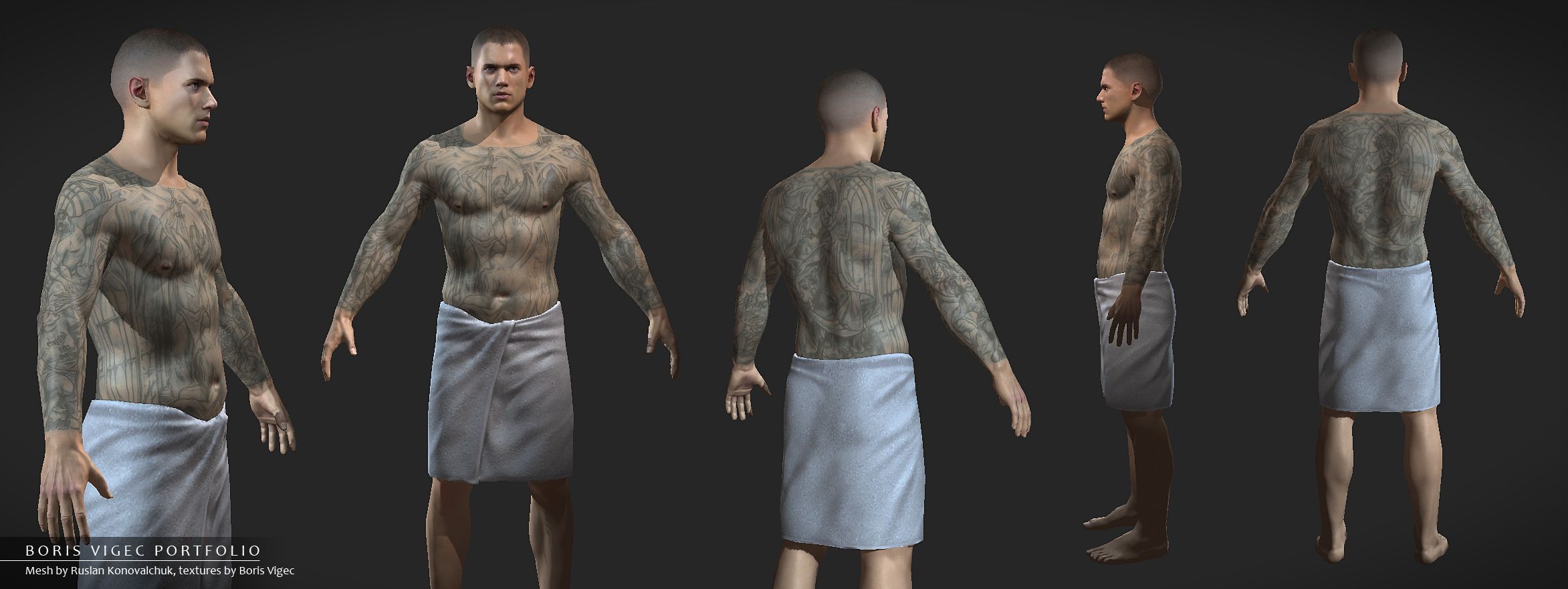 Татуировки на спине побег