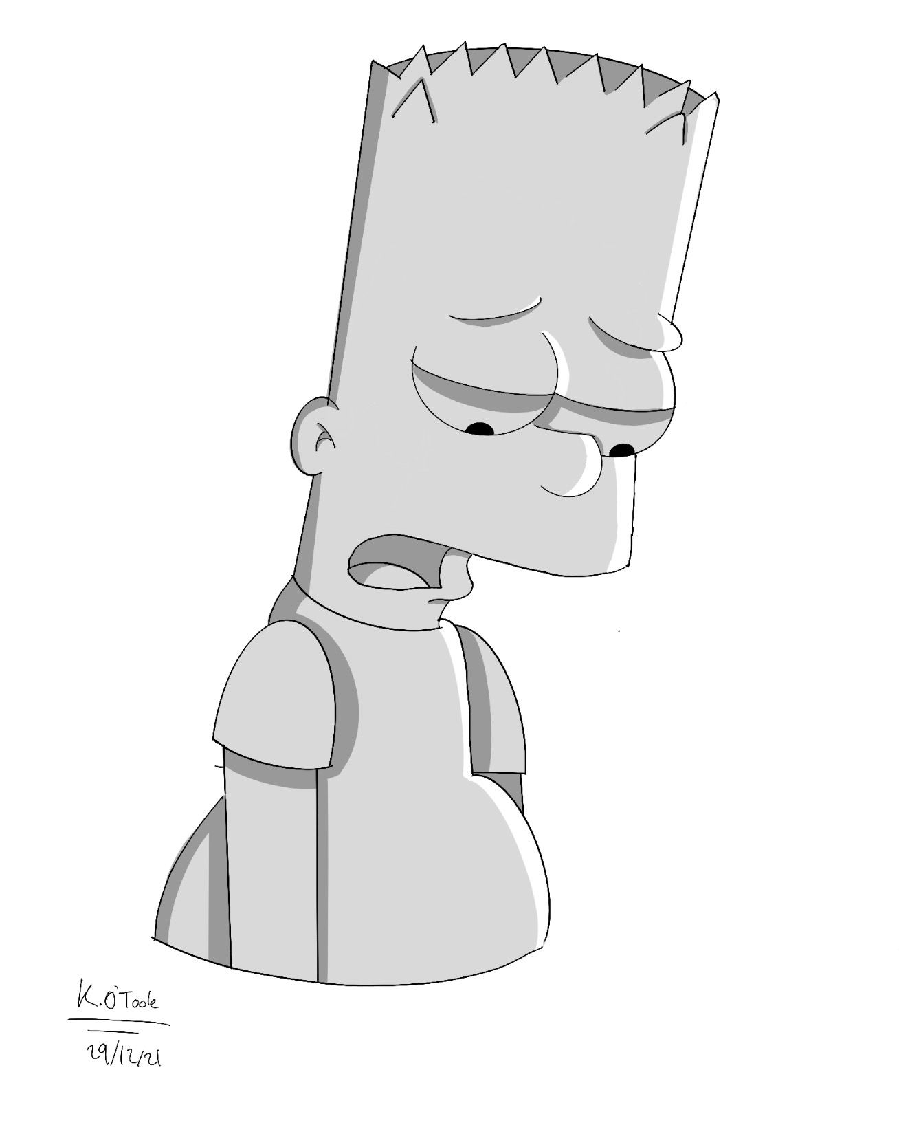 Bart Simpson Sad by logic700 on DeviantArt