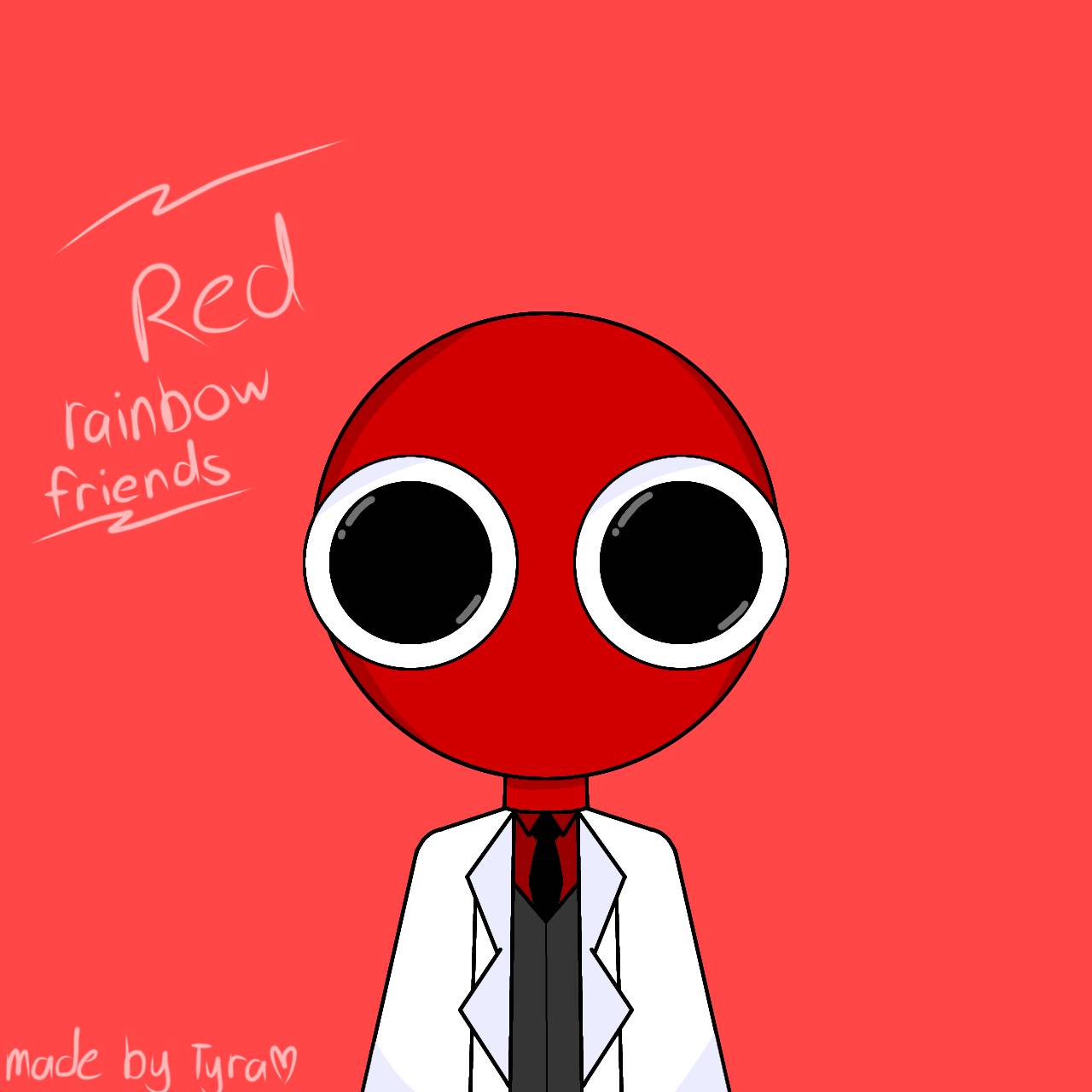 Red rainbow friends fan art by Rose1258 on DeviantArt