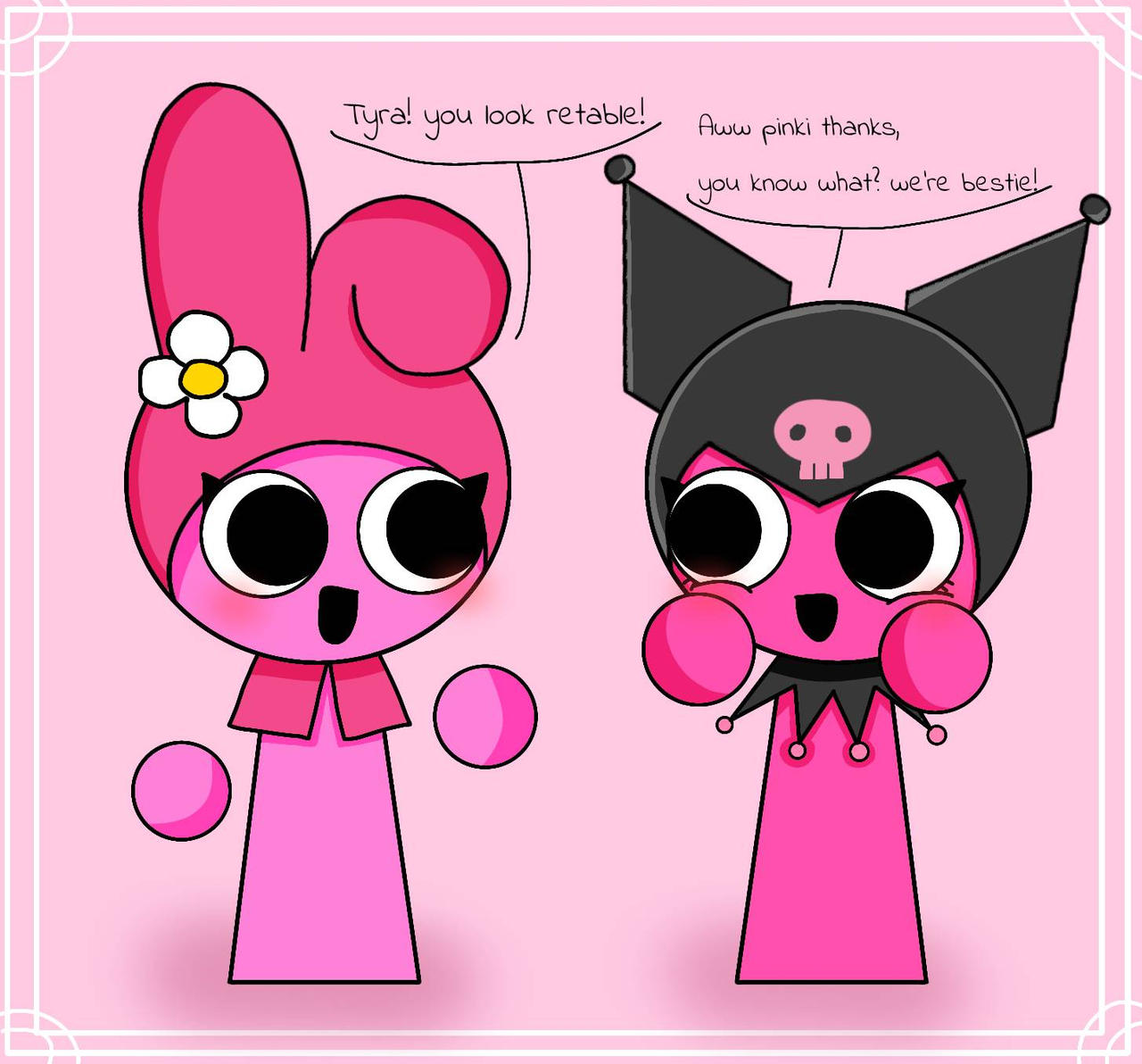 Hangs out with pinki (SPRUNKI) by tyra0fficia1 on DeviantArt