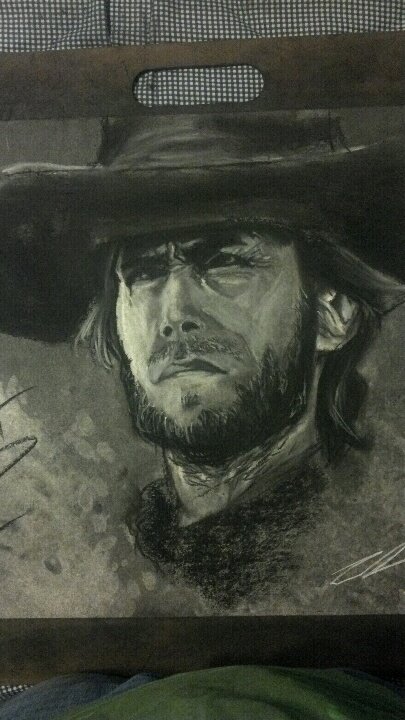 Clint Eastwood - Charcoal