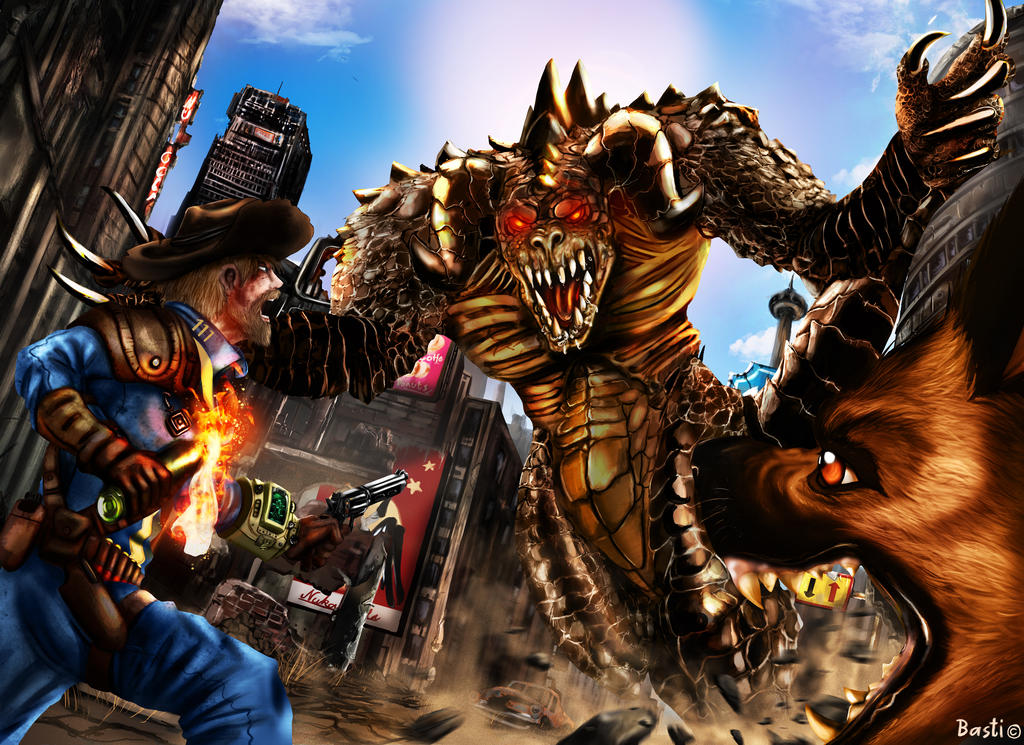 Deathclaw Inflation Deviantart Deathclaw attack by Fenris88 on DeviantArt