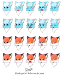 Face Expressions [Commission] by FireEagle2015