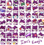 Iori's Emojis [Commission] by FireEagle2015