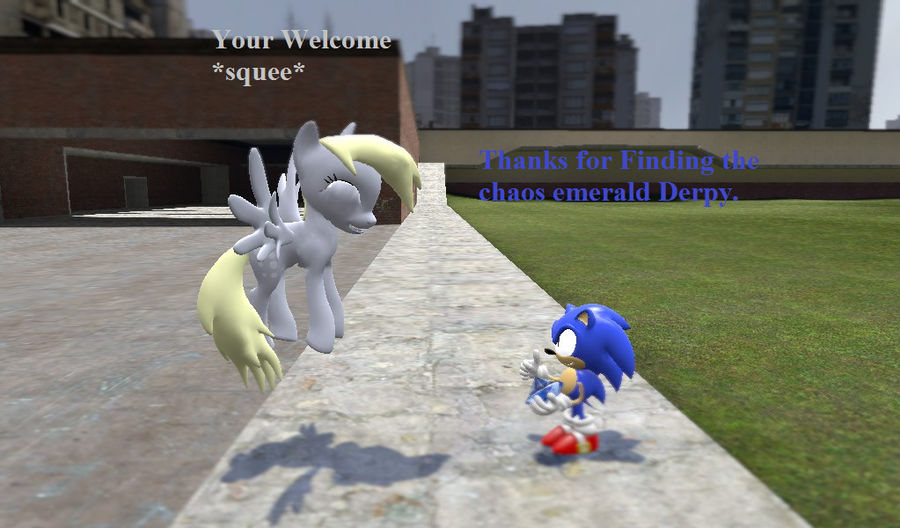 Classic Sonic And Derpy by JandZ98 on DeviantArt