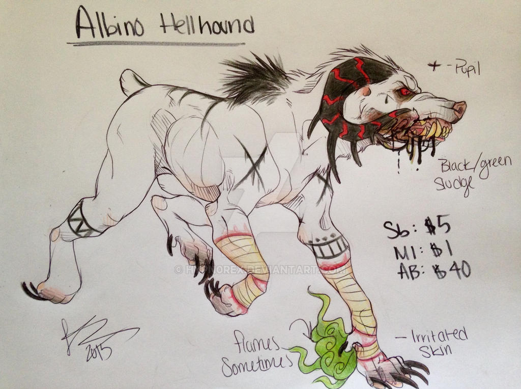 Albino Hellhound Auction (CLOSED)