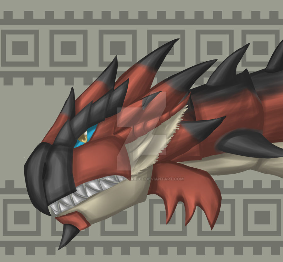 Rathalos Head by GarlandScarlet on DeviantArt