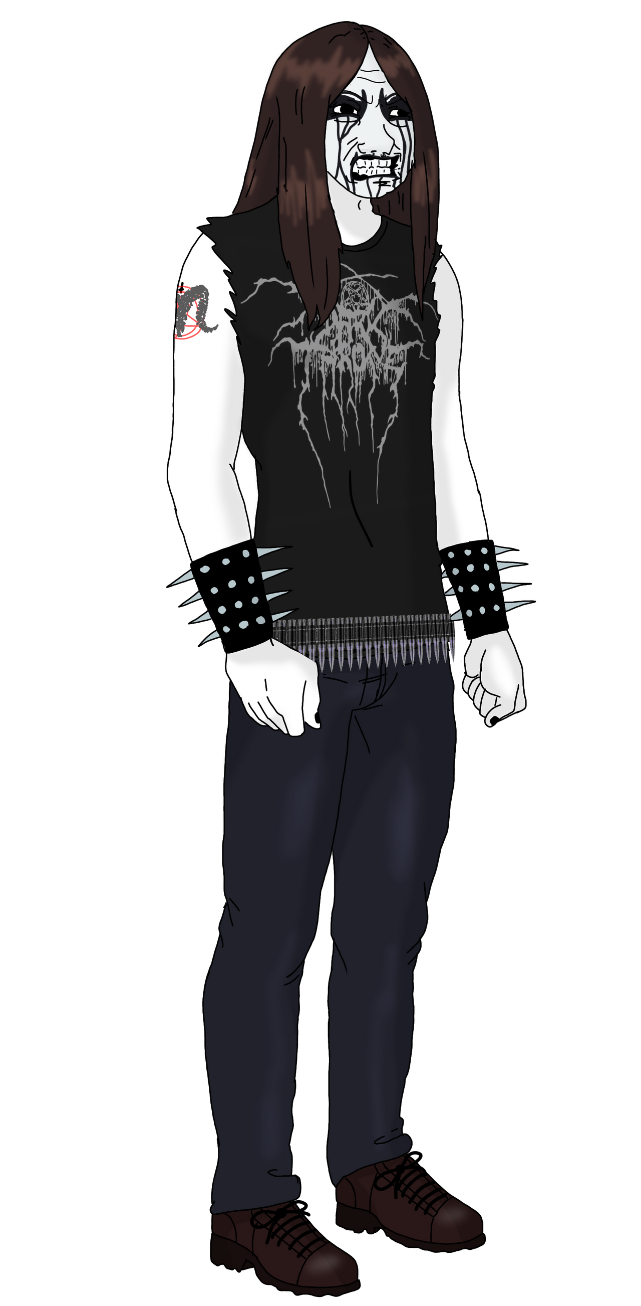 Metalhead Buff Black Metalhead | Full Body by MEMEL4ND on DeviantArt