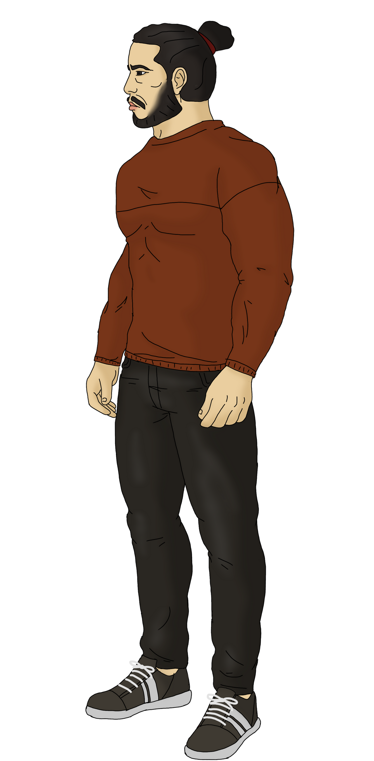 Asian Yes Chad | Full Body by MEMEL4ND on DeviantArt