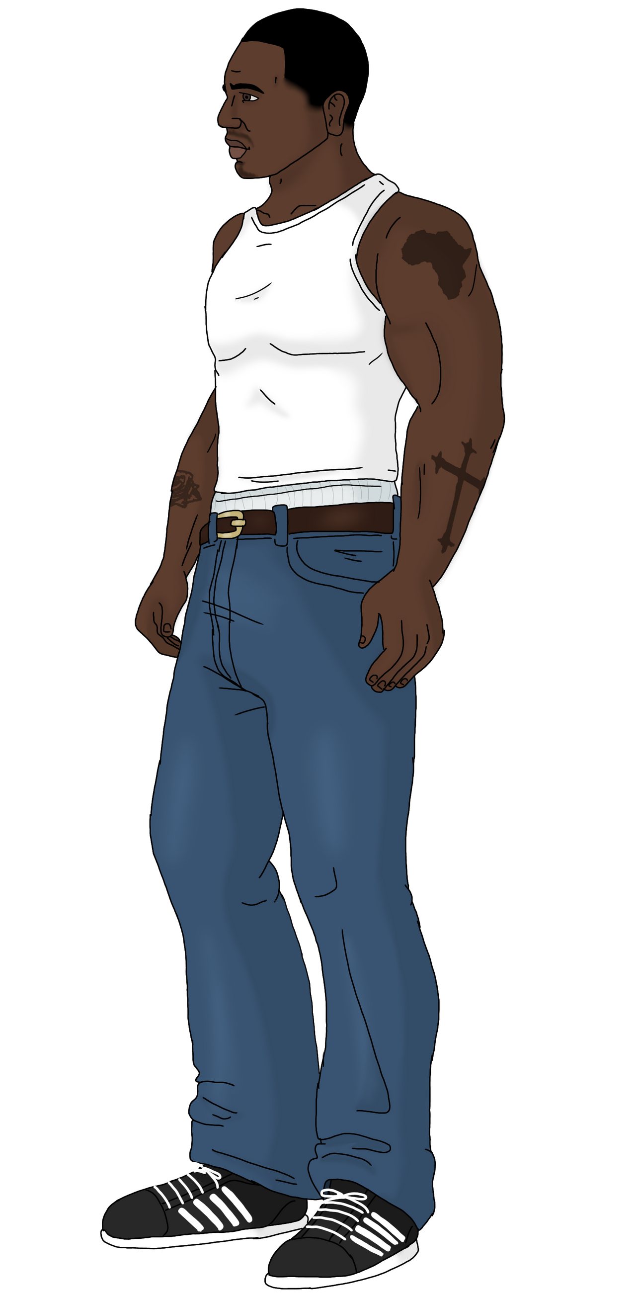 Yes Chad CJ | Full Body by MEMEL4ND on DeviantArt