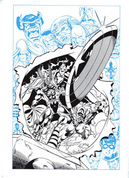CAPTAIN AMERICA and THOR cover