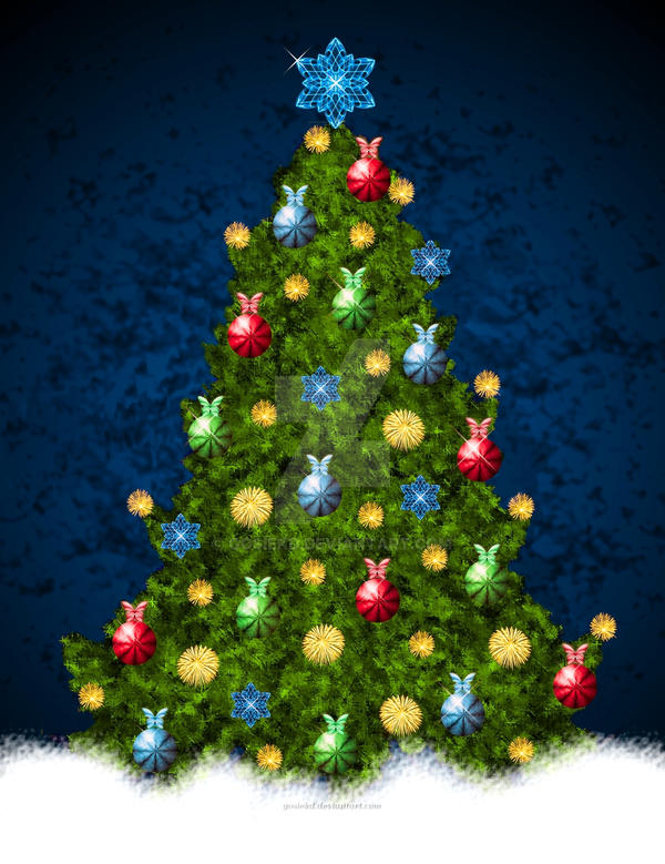 Christmas tree III by gosiekd on DeviantArt