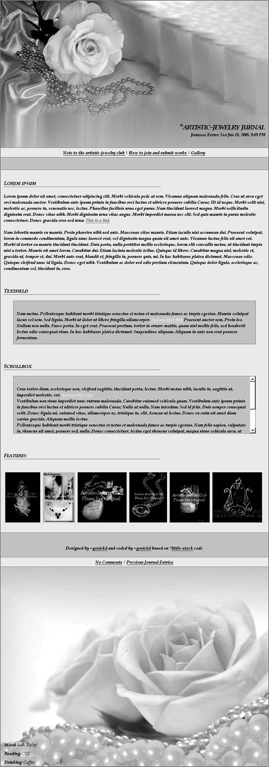 bw roses css by gosiekd on DeviantArt