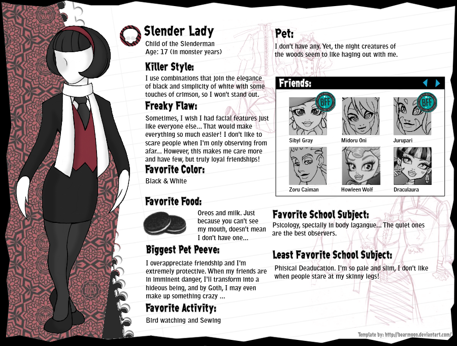 Monster High OC - Slenderman's Child