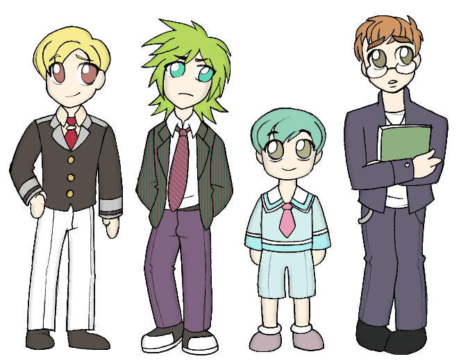 Cheaply Adoptables - School Boys Set