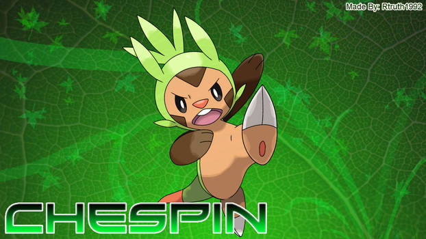 Pokemon X and Y: Chespin Wallpaper