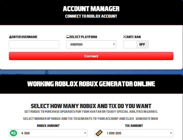 Free Robux Generator No Verification 2017