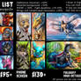 Price List for Commissions