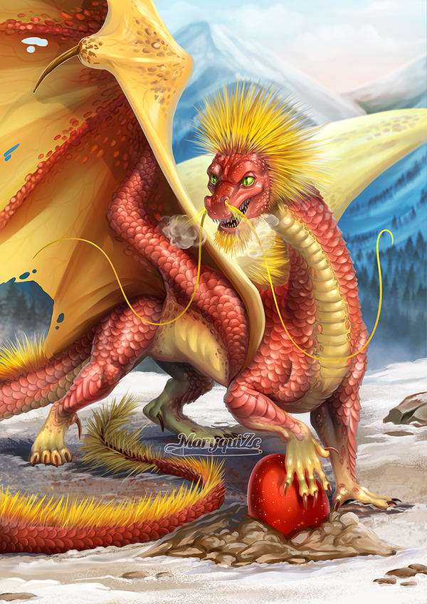 Лева и дракон. Китайский огнешар дракон. Каталонский Огненный шар дракон.
