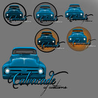 Calvacade tshirt logos