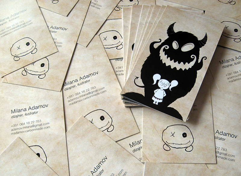 Business cards Guardian Fluffy by killedinhersleep