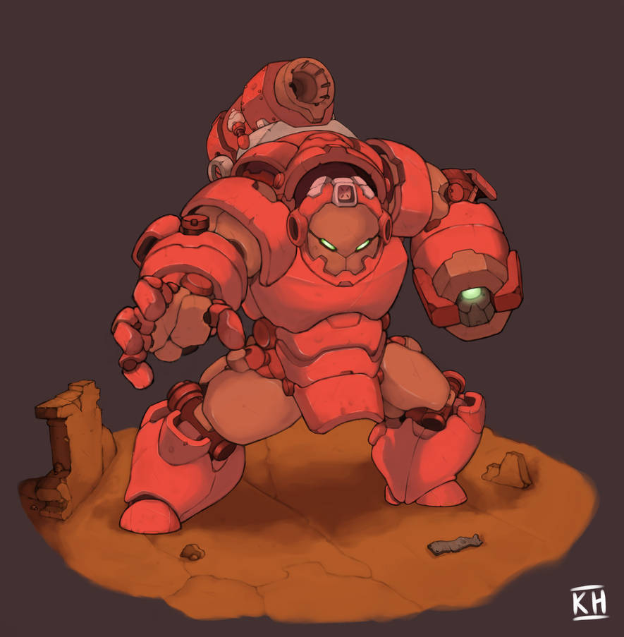 Red Mech Drawing red mech by KelvinHiu on DeviantArt