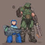 Doom Guy And Megaman