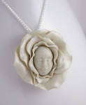 Pearl White Wonderland Flower by NeverlandJewelry