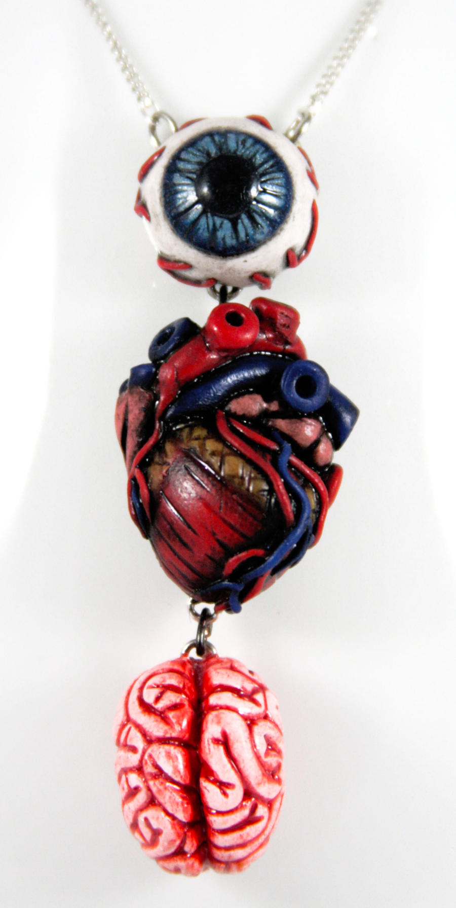 Eye Heart Brains Necklace