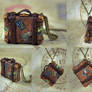 World Traveler Antique Suitcase Necklace