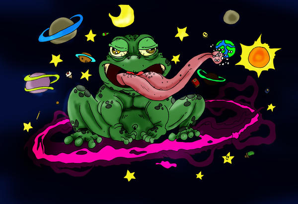 Cosmic Frog Deviantart Cosmic frog by sonkkuli on DeviantArt