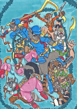 Sly Cooper and the gang