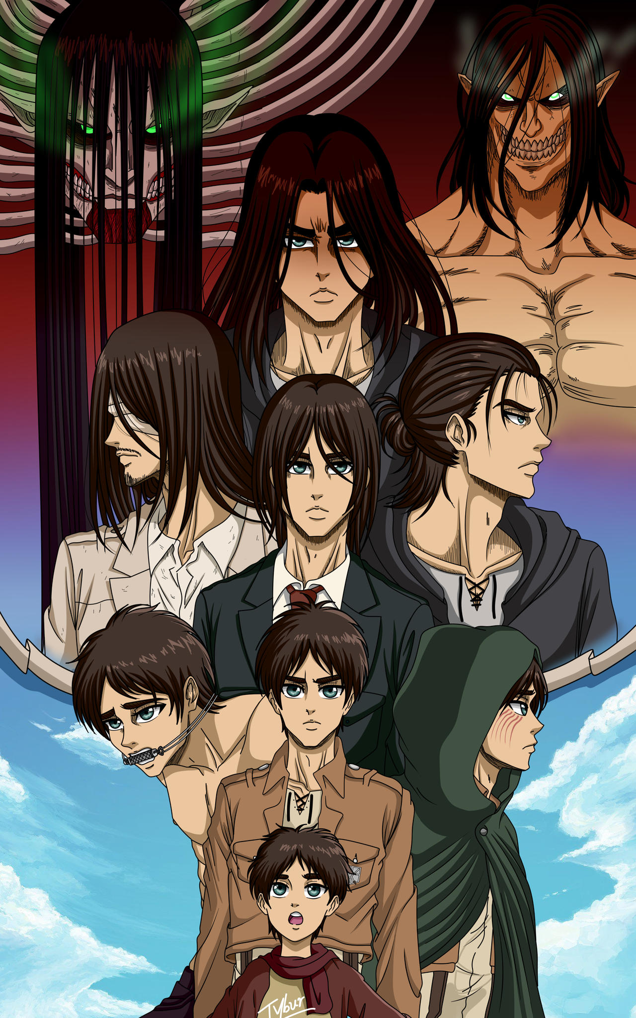 My Eren Yeager Fanart By Tyburart On DeviantArt my-eren-yeager-fanart-by-tyburart-on-deviantart
