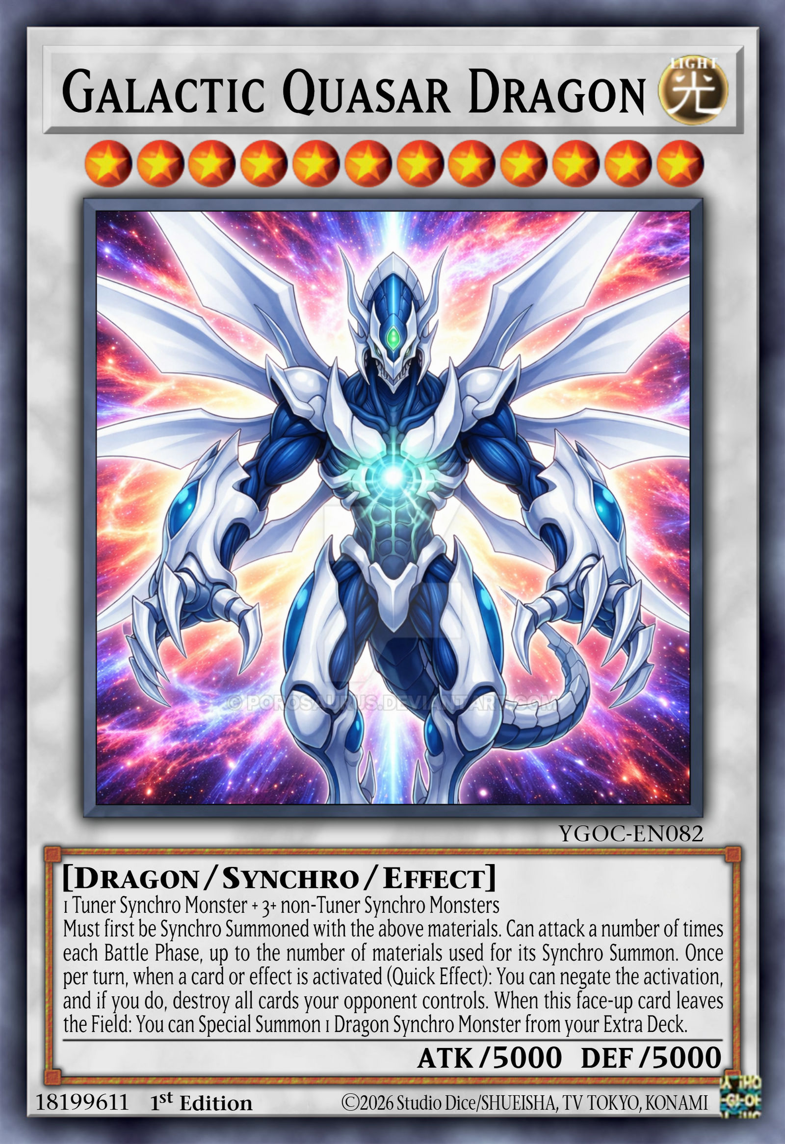 yugioh cosmic quasar dragon deck YU-GI-OH! - Shooting (LC05-EN005) - Legendary Collection 5D's - Limited Edition Field Center Token: Cosmic Quasar