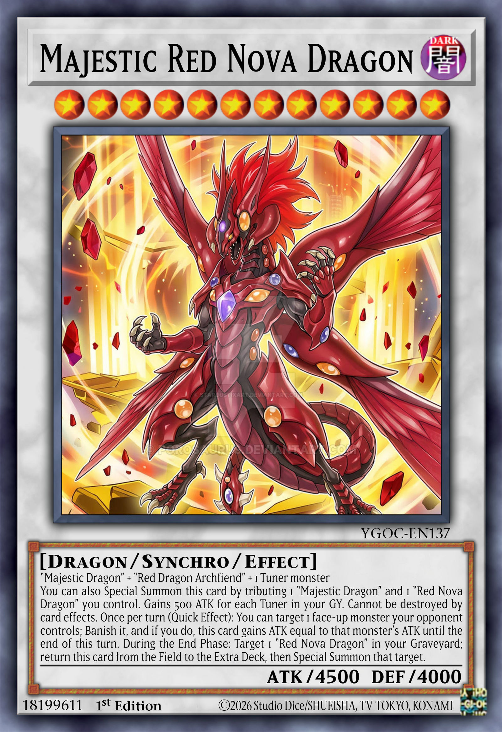 red nova yugioh card Red Nova Dragon - Burning Soul - Yu-Gi-Oh! Card Database