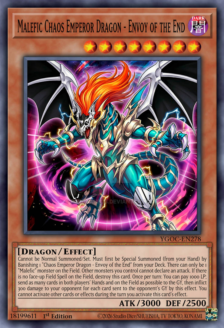 yugioh chaos emperor dragon envoy of the end deck You will receive the 1st Edition version of this card. Yugioh! LP Chaos Emperor Dragon