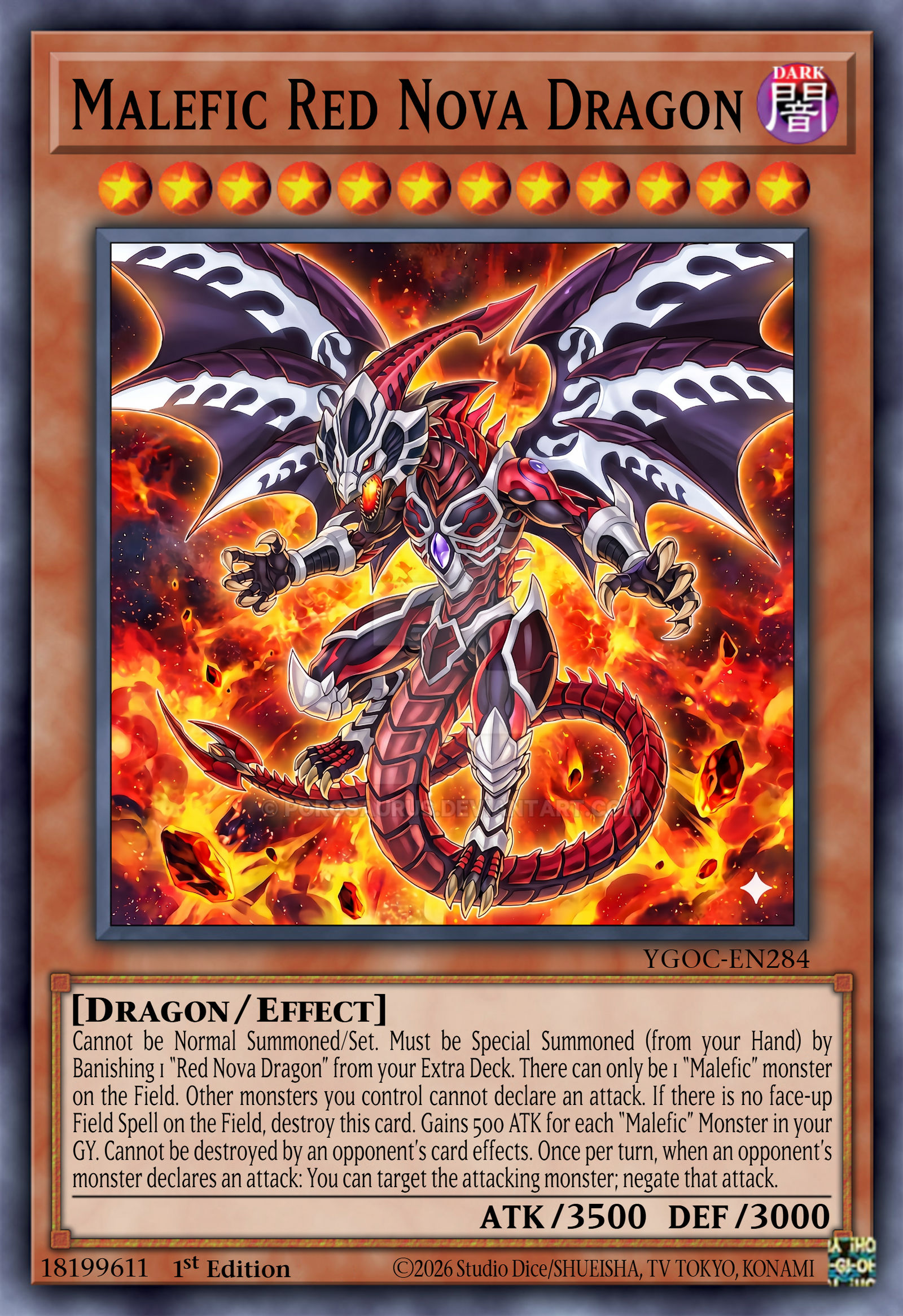 red nova yugioh card Dragon LC5D-EN073 Super Rare 1st Edition Near Mint Description coming soon... Red Nova Dragon by AlanMac95