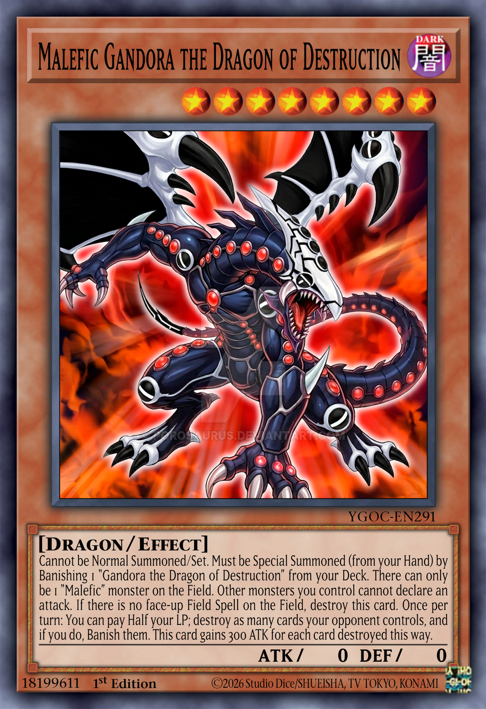 yugioh gandora the dragon of destruction deck Yu-Gi-Oh! - (JUMP-EN028) - Shonen Jump Magazine Promos - Promo Edition This is of Ultra Rare rarity Gandora-G the Dragon of Destruction