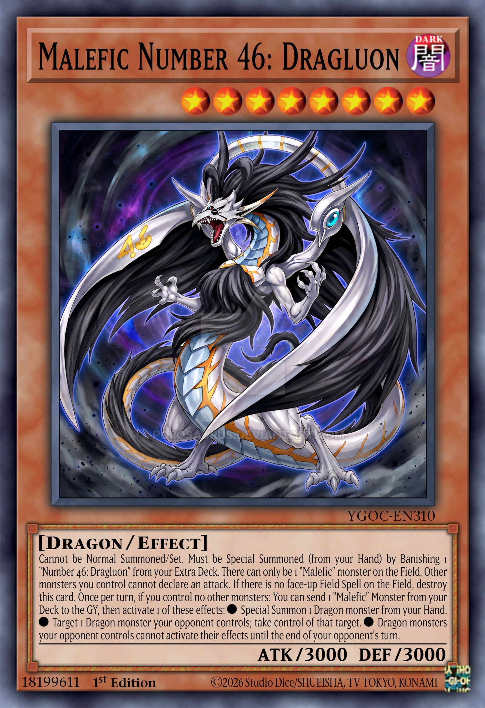 yugioh number 46 dragluon deck : SHSP-EN050 1st Ed 46: Super Rare Card Mizar,deck,Number 46: Dragluon,Number C107: Neo