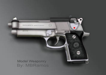Model Beretta Hand Gun