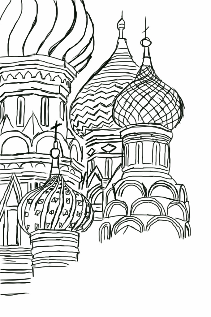 St. Basil's Cathedral Sketch by Rhonalex on DeviantArt