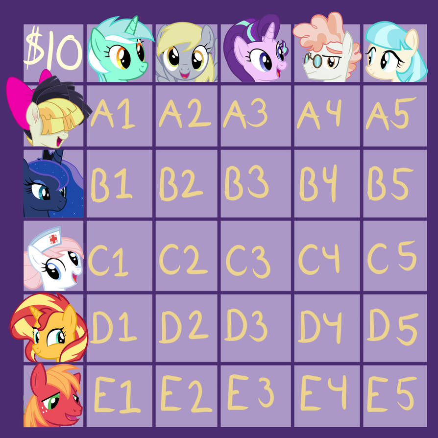 MLP Grid Adopt (OPEN) by KittyKat1279 on DeviantArt