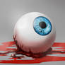 Eyeball in blood