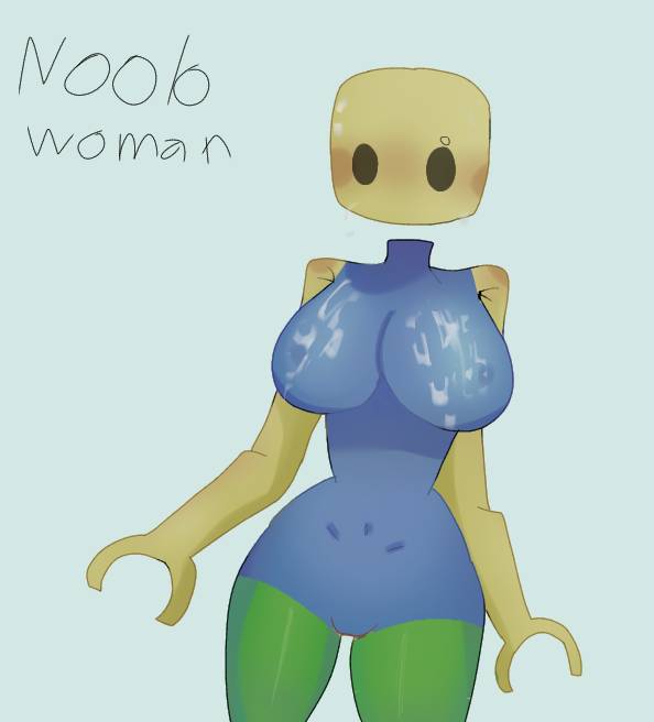 Roblox Noob Girl as HUMAN by Woophia on DeviantArt