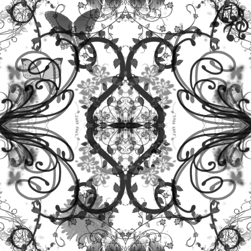 Tiled Background Black and Whi